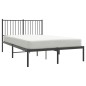 vidaXL Bettgestell mit Kopfteil Metall Schwarz 120x200 cm vidaXL Bettgestell mit Kopfteil Metall Schwarz 120x200 cm