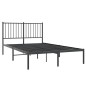 vidaXL Bettgestell mit Kopfteil Metall Schwarz 120x200 cm vidaXL Bettgestell mit Kopfteil Metall Schwarz 120x200 cm