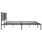 vidaXL Bettgestell mit Kopfteil Metall Schwarz 120x200 cm vidaXL Bettgestell mit Kopfteil Metall Schwarz 120x200 cm