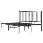 vidaXL Bettgestell mit Kopfteil Metall Schwarz 120x200 cm vidaXL Bettgestell mit Kopfteil Metall Schwarz 120x200 cm