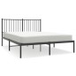 vidaXL Bettgestell mit Kopfteil Metall Schwarz 135x190 cm vidaXL Bettgestell mit Kopfteil Metall Schwarz 135x190 cm