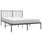 vidaXL Bettgestell mit Kopfteil Metall Schwarz 135x190 cm vidaXL Bettgestell mit Kopfteil Metall Schwarz 135x190 cm