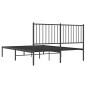 vidaXL Bettgestell mit Kopfteil Metall Schwarz 135x190 cm vidaXL Bettgestell mit Kopfteil Metall Schwarz 135x190 cm