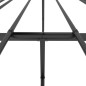 vidaXL Bettgestell mit Kopfteil Metall Schwarz 135x190 cm vidaXL Bettgestell mit Kopfteil Metall Schwarz 135x190 cm