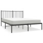 vidaXL Bettgestell mit Kopfteil Metall Schwarz 140x190 cm vidaXL Bettgestell mit Kopfteil Metall Schwarz 140x190 cm