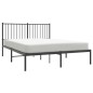 vidaXL Bettgestell mit Kopfteil Metall Schwarz 140x190 cm vidaXL Bettgestell mit Kopfteil Metall Schwarz 140x190 cm