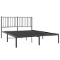 vidaXL Bettgestell mit Kopfteil Metall Schwarz 140x190 cm vidaXL Bettgestell mit Kopfteil Metall Schwarz 140x190 cm
