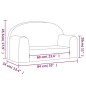 Kindersofa 2-Sitzer Creme Weich Plüsch Kindersofa 2-Sitzer Creme Weich Plüsch