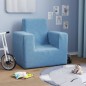 vidaXL Kindersofa Blau Weich Plüsch vidaXL Kindersofa Blau Weich Plüsch