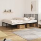 vidaXL Bettgestell mit Kopfteil Metall Schwarz 160x200 cm vidaXL Bettgestell mit Kopfteil Metall Schwarz 160x200 cm