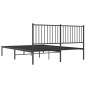 vidaXL Bettgestell mit Kopfteil Metall Schwarz 160x200 cm vidaXL Bettgestell mit Kopfteil Metall Schwarz 160x200 cm
