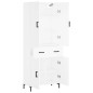 Highboard Weiß 69,5x34x180 cm Holzwerkstoff Highboard Weiß 69,5x34x180 cm Holzwerkstoff