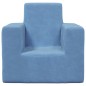 vidaXL Kindersofa Blau Weich Plüsch vidaXL Kindersofa Blau Weich Plüsch