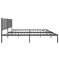 vidaXL Bettgestell mit Kopfteil Metall Schwarz 183x213 cm vidaXL Bettgestell mit Kopfteil Metall Schwarz 183x213 cm