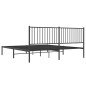 vidaXL Bettgestell mit Kopfteil Metall Schwarz 183x213 cm vidaXL Bettgestell mit Kopfteil Metall Schwarz 183x213 cm