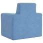 vidaXL Kindersofa Blau Weich Plüsch vidaXL Kindersofa Blau Weich Plüsch