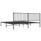 vidaXL Bettgestell mit Kopfteil Metall Schwarz 200x200 cm vidaXL Bettgestell mit Kopfteil Metall Schwarz 200x200 cm
