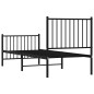 vidaXL Bettgestell mit Kopf- und Fußteil Metall Schwarz 75x190 cm vidaXL Bettgestell mit Kopf- und Fußteil Metall Schwarz 75x190 cm