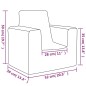 vidaXL Kindersofa Blau Weich Plüsch vidaXL Kindersofa Blau Weich Plüsch