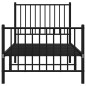vidaXL Bettgestell mit Kopf- und Fußteil Metall Schwarz 80x200 cm vidaXL Bettgestell mit Kopf- und Fußteil Metall Schwarz 80x200 cm
