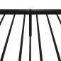 vidaXL Bettgestell mit Kopf- und Fußteil Metall Schwarz 100x190 cm vidaXL Bettgestell mit Kopf- und Fußteil Metall Schwarz 100x190 cm