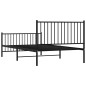 vidaXL Bettgestell mit Kopf- und Fußteil Metall Schwarz 107x203 cm vidaXL Bettgestell mit Kopf- und Fußteil Metall Schwarz 107x203 cm