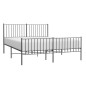 vidaXL Bettgestell mit Kopf- und Fußteil Metall Schwarz 160x200 cm vidaXL Bettgestell mit Kopf- und Fußteil Metall Schwarz 160x200 cm
