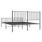 vidaXL Bettgestell mit Kopf- und Fußteil Metall Schwarz 160x200 cm vidaXL Bettgestell mit Kopf- und Fußteil Metall Schwarz 160x200 cm