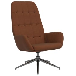 Relaxsessel Braun Wildleder-Optik
