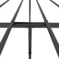 vidaXL Bettgestell mit Kopf- und Fußteil Metall Schwarz 200x200 cm vidaXL Bettgestell mit Kopf- und Fußteil Metall Schwarz 200x200 cm