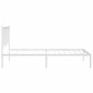 vidaXL Bettgestell mit Kopfteil Metall Weiß 90x190 cm vidaXL Bettgestell mit Kopfteil Metall Weiß 90x190 cm