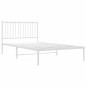 vidaXL Bettgestell mit Kopfteil Metall Weiß 107x203 cm vidaXL Bettgestell mit Kopfteil Metall Weiß 107x203 cm