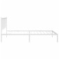 vidaXL Bettgestell mit Kopfteil Metall Weiß 107x203 cm vidaXL Bettgestell mit Kopfteil Metall Weiß 107x203 cm