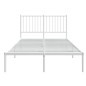 vidaXL Bettgestell mit Kopfteil Metall Weiß 120x200 cm vidaXL Bettgestell mit Kopfteil Metall Weiß 120x200 cm