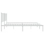 vidaXL Bettgestell mit Kopfteil Metall Weiß 120x200 cm vidaXL Bettgestell mit Kopfteil Metall Weiß 120x200 cm