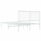vidaXL Bettgestell mit Kopfteil Metall Weiß 120x200 cm vidaXL Bettgestell mit Kopfteil Metall Weiß 120x200 cm