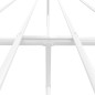 vidaXL Bettgestell mit Kopfteil Metall Weiß 140x200 cm vidaXL Bettgestell mit Kopfteil Metall Weiß 140x200 cm