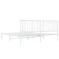 vidaXL Bettgestell mit Kopfteil Metall Weiß 183x213 cm vidaXL Bettgestell mit Kopfteil Metall Weiß 183x213 cm