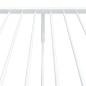 vidaXL Bettgestell mit Kopf- und Fußteil Metall Weiß 75x190 cm vidaXL Bettgestell mit Kopf- und Fußteil Metall Weiß 75x190 cm
