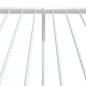 vidaXL Bettgestell mit Kopf- und Fußteil Metall Weiß 80x200 cm vidaXL Bettgestell mit Kopf- und Fußteil Metall Weiß 80x200 cm