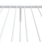 vidaXL Bettgestell mit Kopf- und Fußteil Metall Weiß 107x203 cm vidaXL Bettgestell mit Kopf- und Fußteil Metall Weiß 107x203 cm