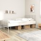 vidaXL Bettgestell mit Kopf- und Fußteil Metall Weiß 150x200 cm vidaXL Bettgestell mit Kopf- und Fußteil Metall Weiß 150x200 cm
