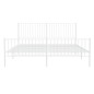 vidaXL Bettgestell mit Kopf- und Fußteil Metall Weiß 183x213 cm vidaXL Bettgestell mit Kopf- und Fußteil Metall Weiß 183x213 cm