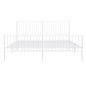 vidaXL Bettgestell mit Kopf- und Fußteil Metall Weiß 193x203 cm vidaXL Bettgestell mit Kopf- und Fußteil Metall Weiß 193x203 cm