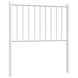 vidaXL Kopfteil Metall Weiß 75 cm