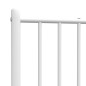 vidaXL Kopfteil Metall Weiß 75 cm