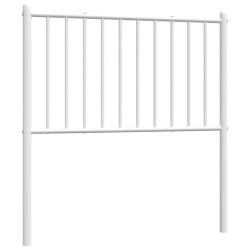 vidaXL Kopfteil Metall Weiß 80 cm