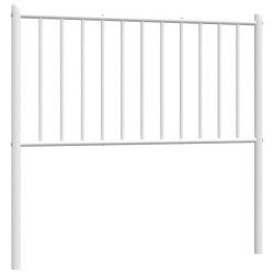 vidaXL Kopfteil Metall Weiß 90 cm