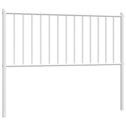 vidaXL Kopfteil Metall Weiß 107 cm