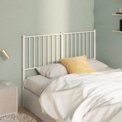 vidaXL Kopfteil Metall Weiß 120 cm